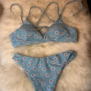 Daisies 2-piece Bathing Suite, NWOT, Size S